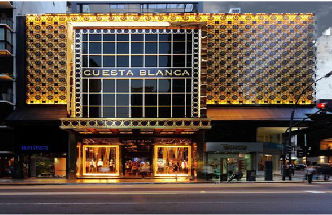 双牌门头设计与商业空间的纽带。