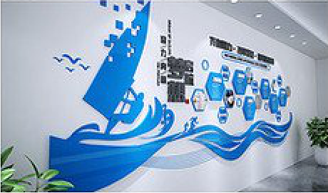 双牌海浪主题文化墙如何设计？