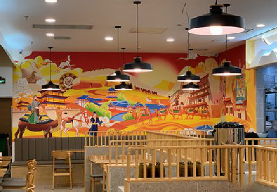 双牌商业空间彩绘介绍。