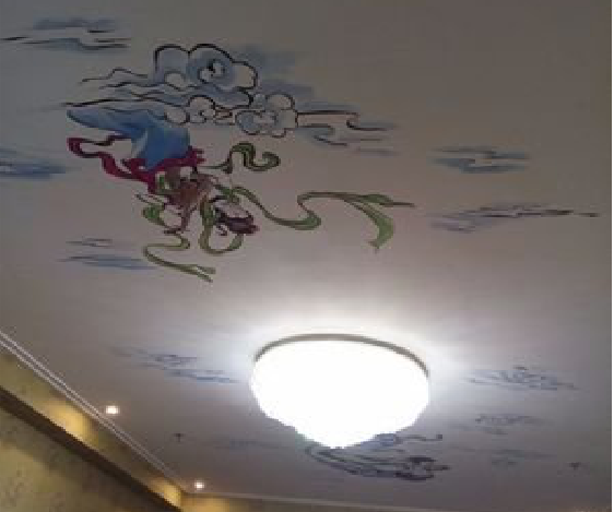 双牌如何快速绘制天花板上的手绘墙？