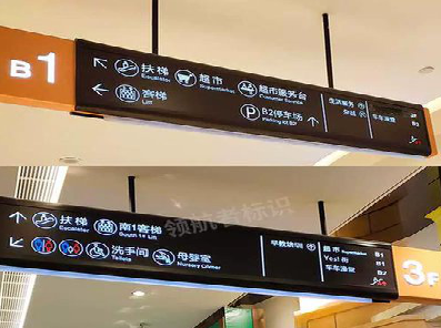 双牌如何通过商场标识牌引导客流分布？